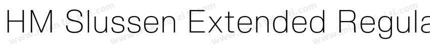 HM Slussen Extended Regular字体转换